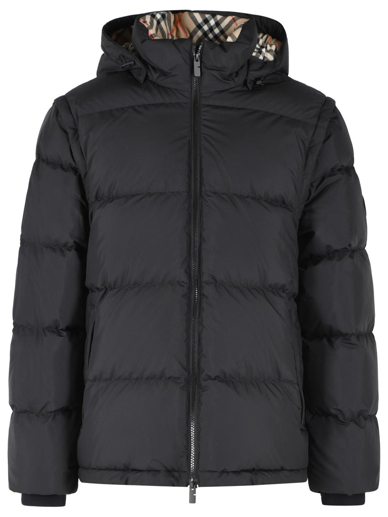 Burberry Burberry Bideford Black Nylon Down Jacket - World Class Fashion