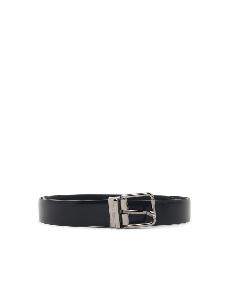 Dolce & Gabbana Dolce & Gabbana Black Leather Belt Men - World Class Fashion