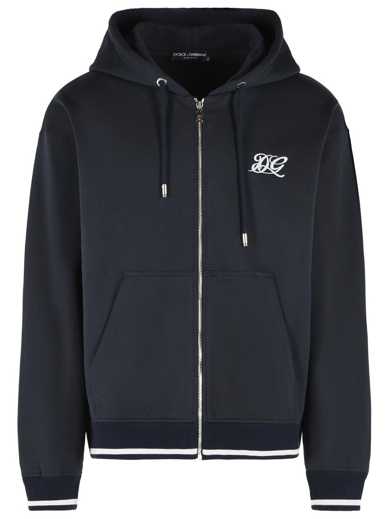 Dolce & Gabbana Dolce & Gabbana Cotton Sweatshirt Blue Men - World Class Fashion