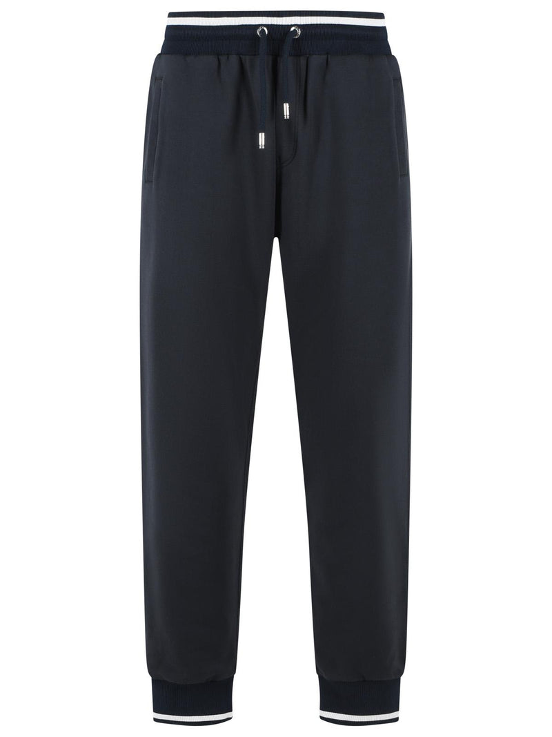 Dolce & Gabbana Dolce & Gabbana Jogger Blue Cotton Pants Men - World Class Fashion