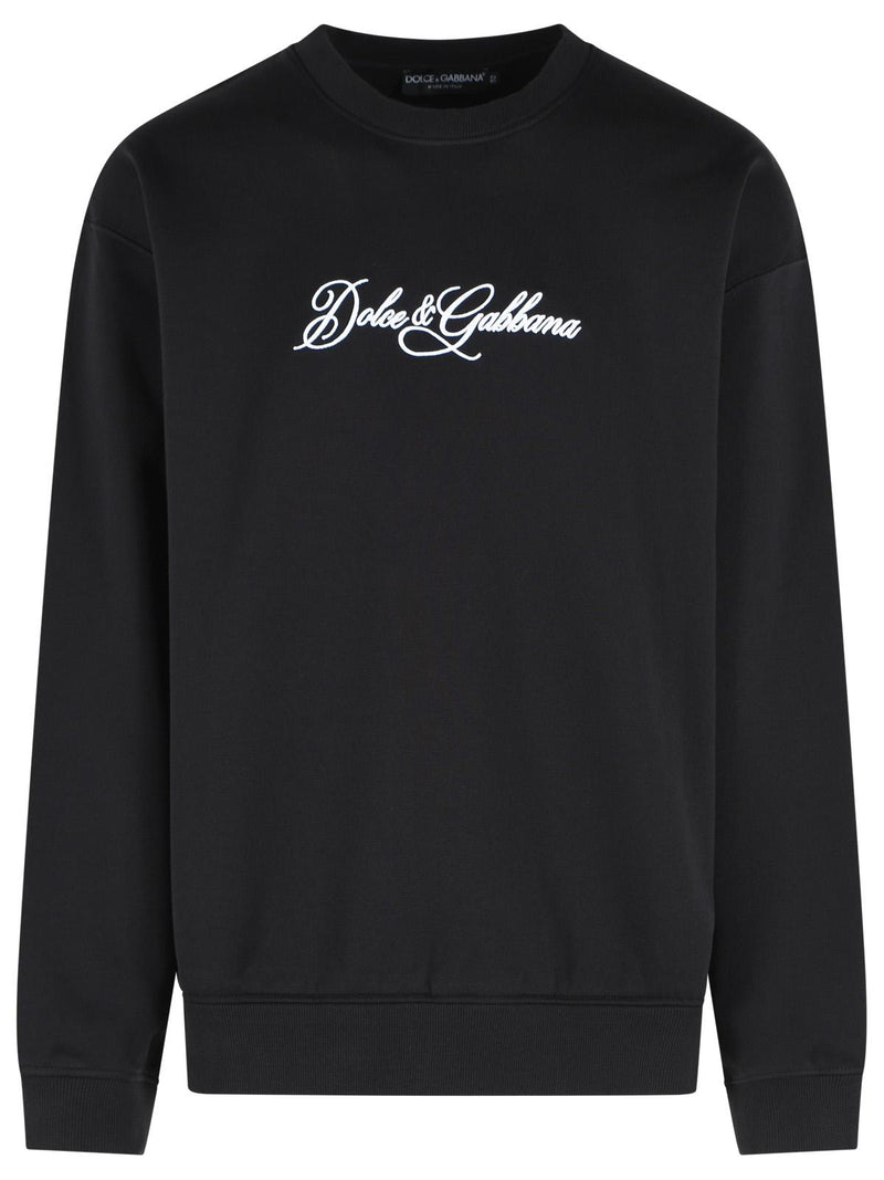 Dolce & Gabbana Dolce & Gabbana Black Cotton Sweatshirt Men - World Class Fashion