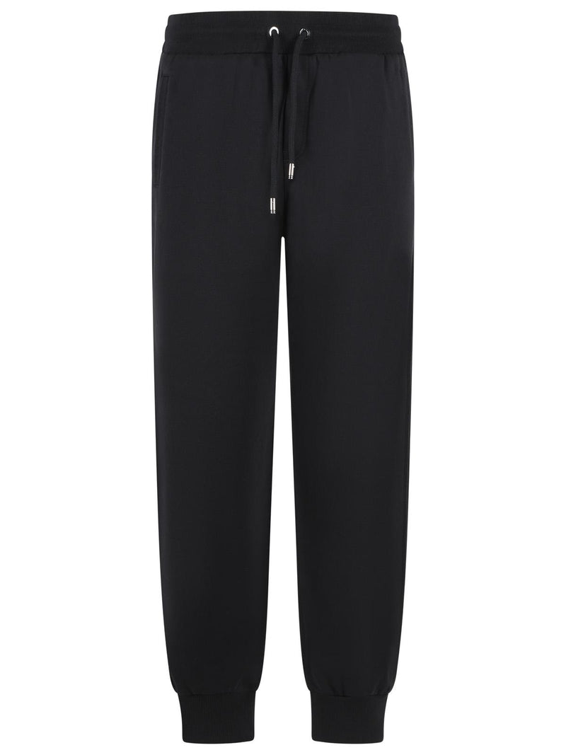 Dolce & Gabbana Dolce & Gabbana Jogger Black Cotton Men Trousers - World Class Fashion