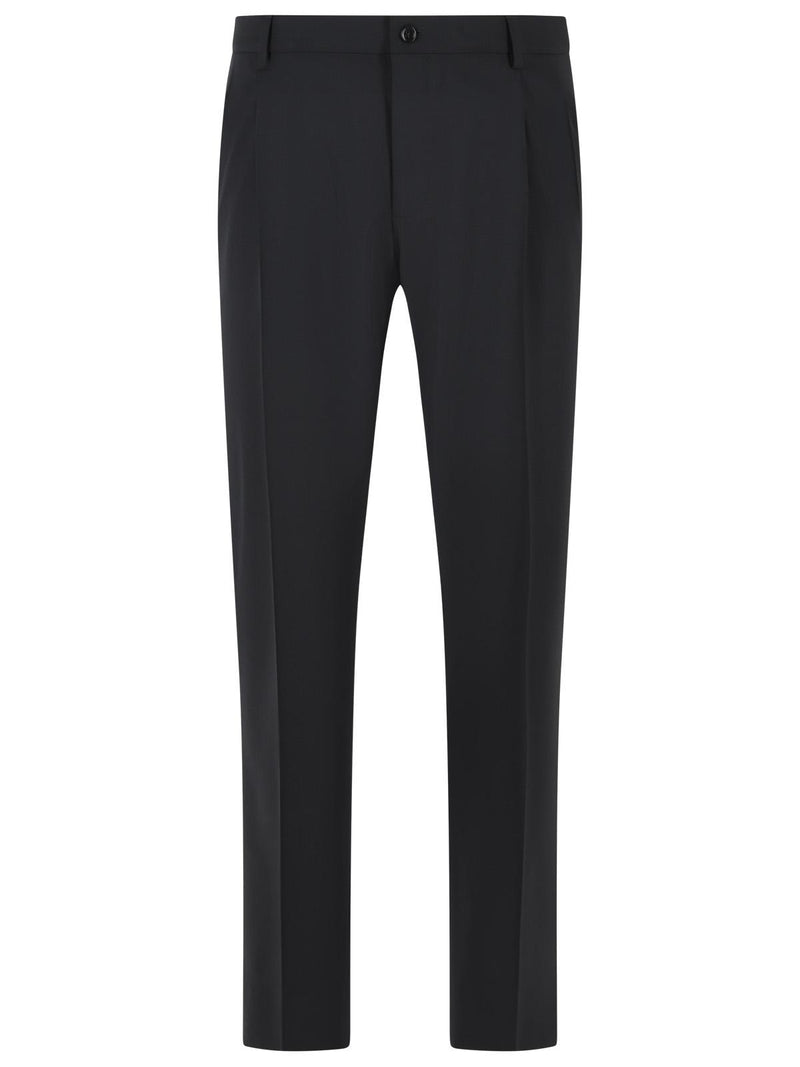 Dolce & Gabbana Dolce & Gabbana Virgin Wool Trousers Black Men - World Class Fashion