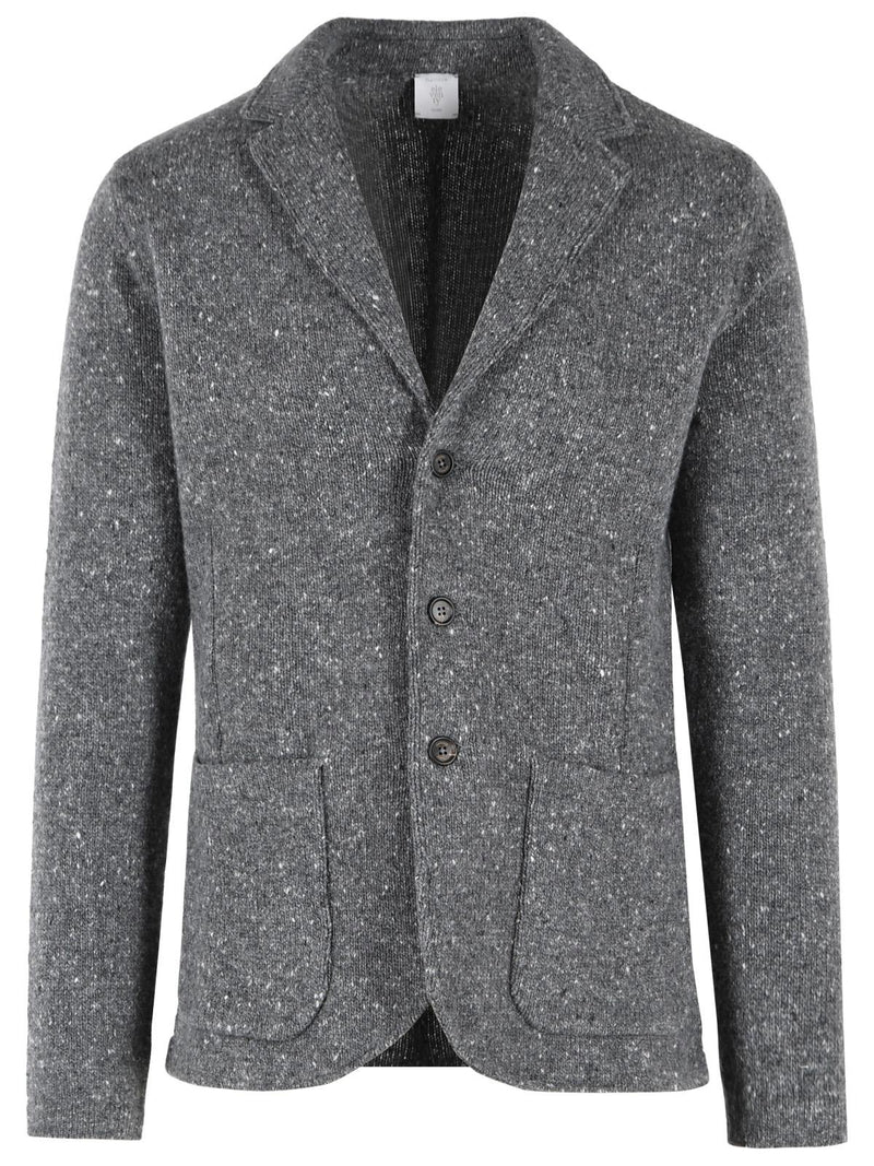 Eleventy Eleventy Wool Cashmere Blend Blazer Grey - World Class Fashion