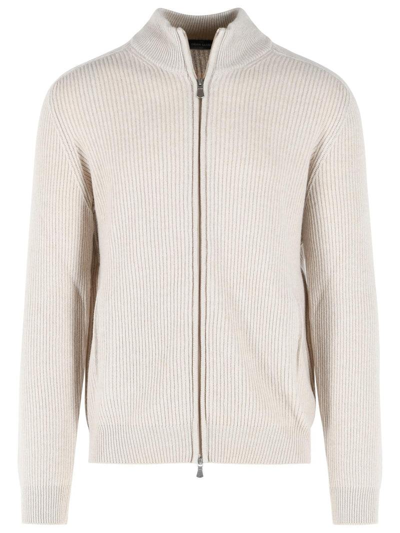 Gran Sasso Gran Sasso Cashmere Cardigan Beige Men - World Class Fashion