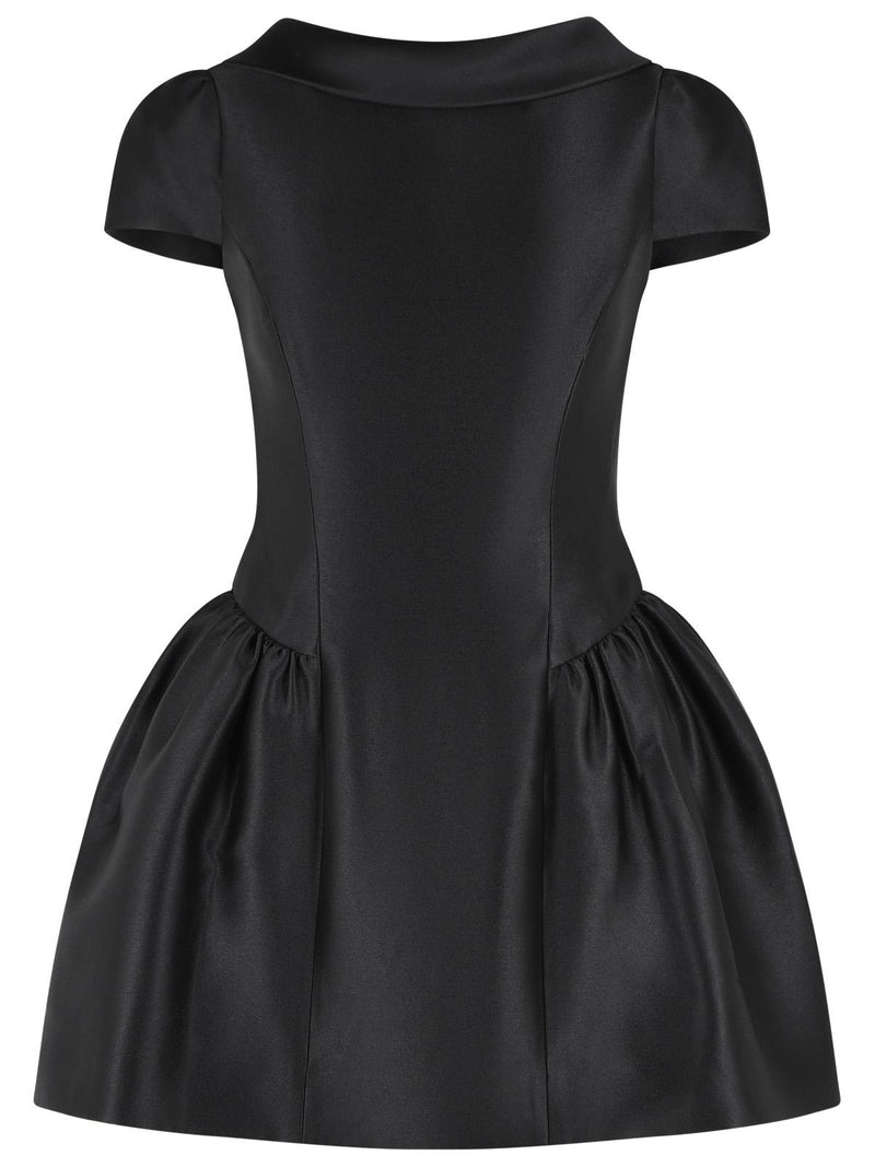 Self-Portrait Self-Portrait Polyester Taffeta Mini Dress Black - World Class Fashion