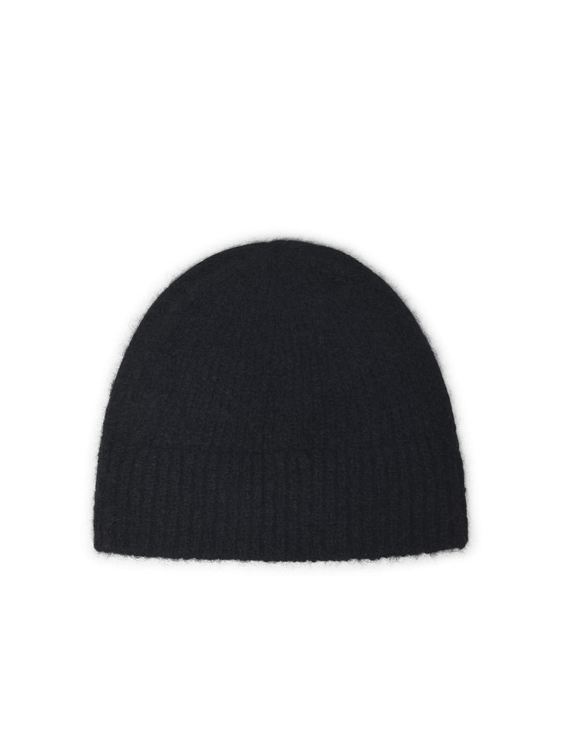 Dries Van Noten Dries Van Noten MOSS Black Alpaca Blend Beanie - World Class Fashion