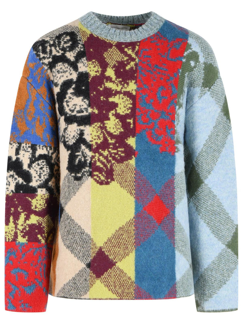 Dries Van Noten Dries Van Noten MATADI Multicolor Wool Blend Sweater - World Class Fashion