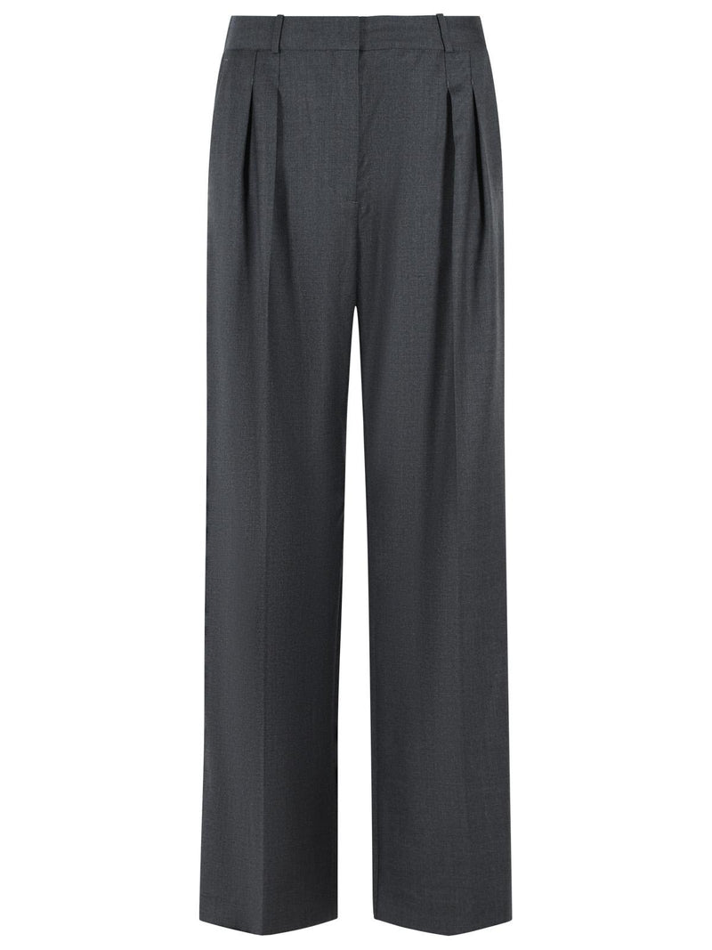 Loulou De Saison Loulou De Saison SBIRU Lds Grey Virgin Wool Trousers - World Class Fashion