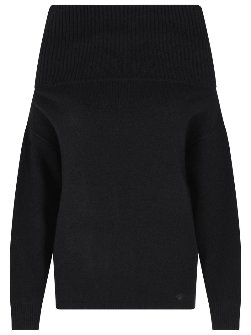 Loulou De Saison Loulou De Saison SIBYL Black Cashmere Blend Sweater - World Class Fashion