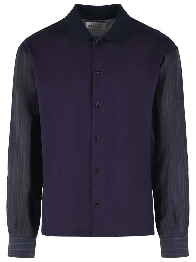 Maison Margiela Maison Margiela Cotton Shirt Violet Men - World Class Fashion