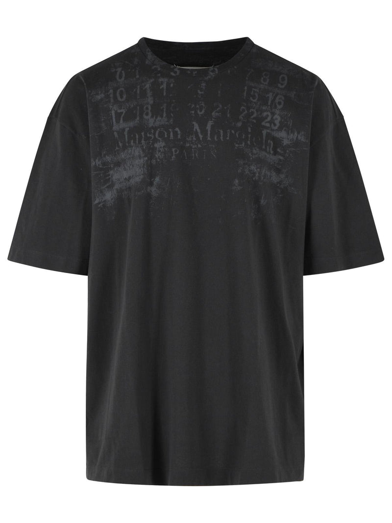 Maison Margiela Maison Margiela Numeric Logo Grey Cotton T-shirt - World Class Fashion