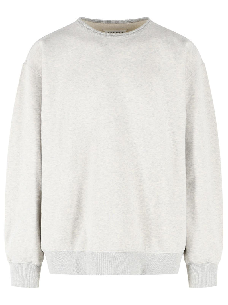 Maison Margiela Maison Margiela Ecru Cotton Sweatshirt Grey Men - World Class Fashion