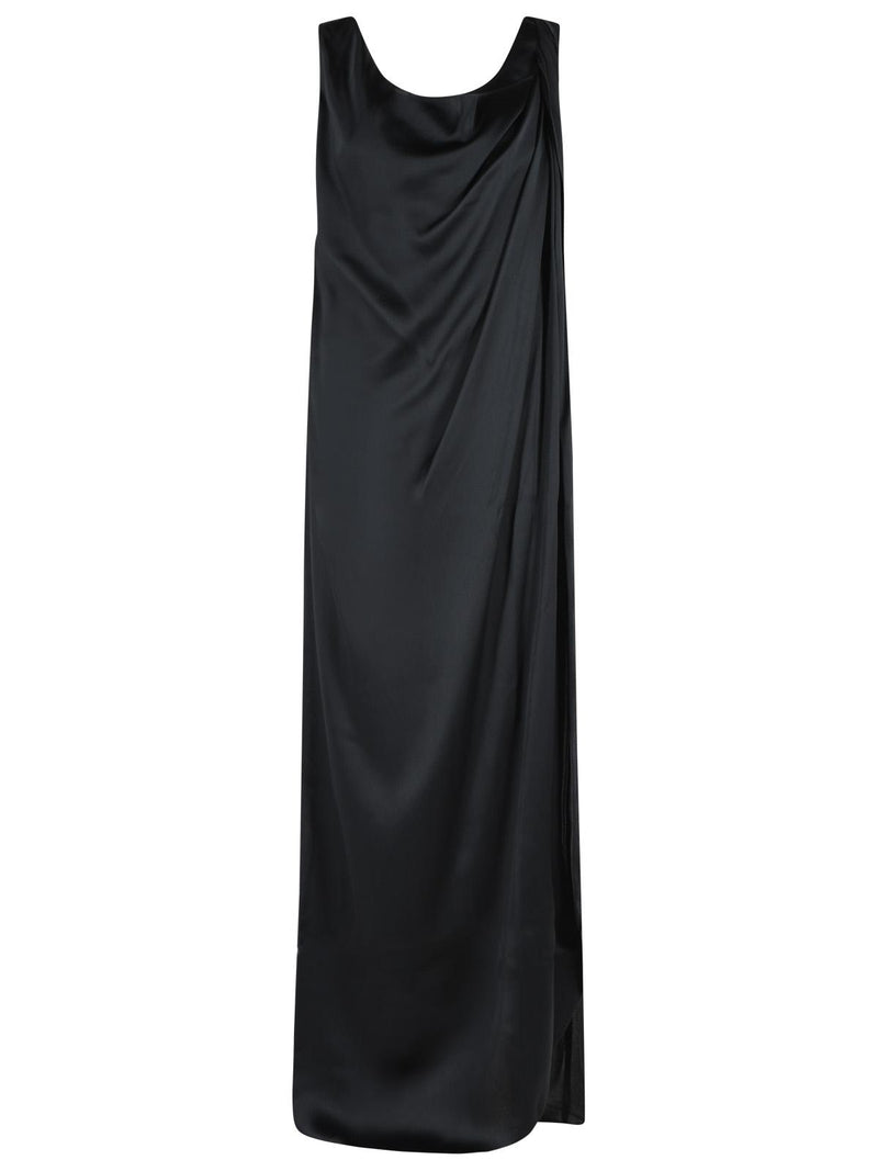 Maison Margiela Maison Margiela Black Silk Blend Maxi Dress Women - World Class Fashion