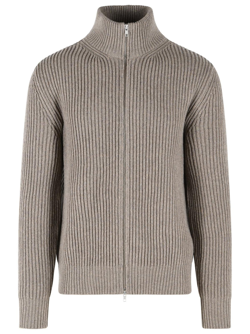 MM6 Maison Margiela Mm6 Maison Margiela Beige Wool Blend Cardigan - World Class Fashion