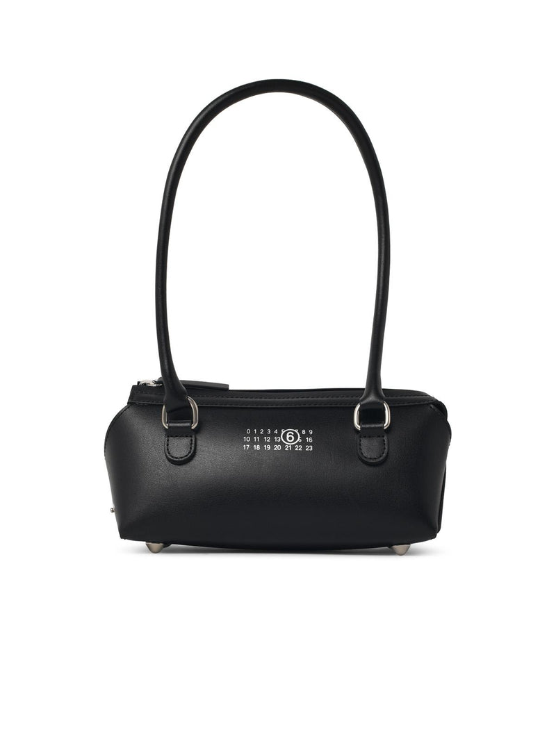 MM6 Maison Margiela MM6 Maison Margiela Mini Top Bag Black Leather - World Class Fashion
