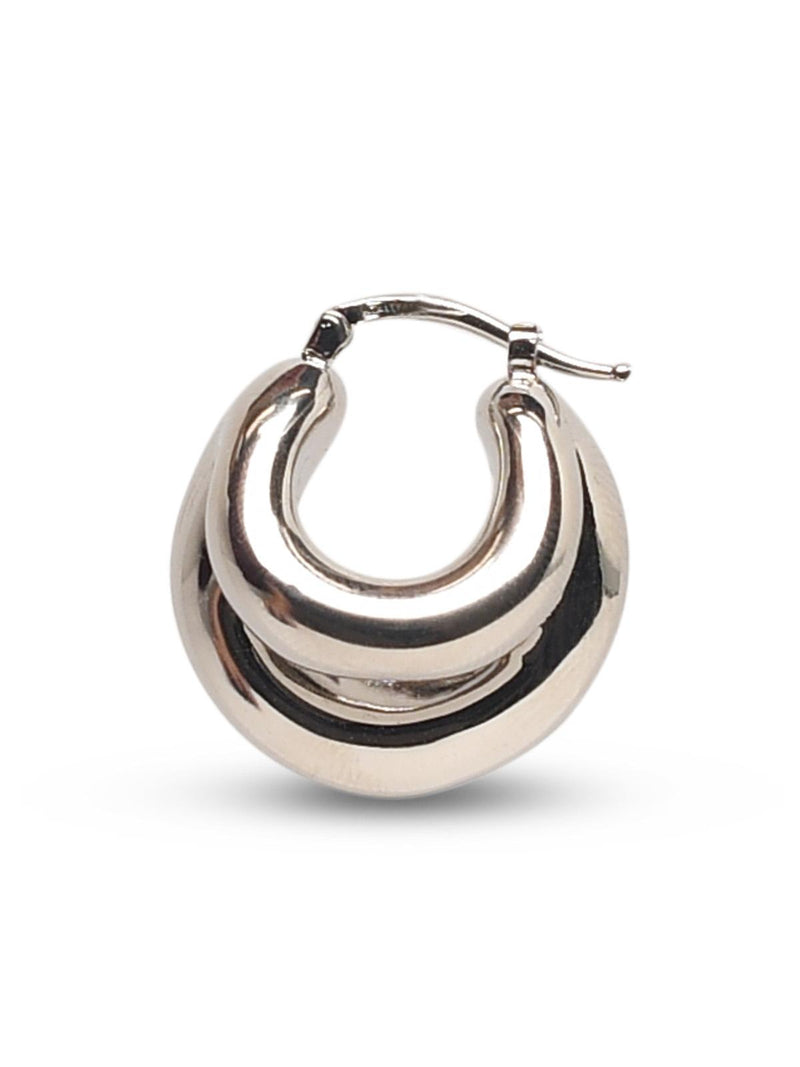 Panconesi Panconesi HUGGIES Blow Up Earrings Silver Women - World Class Fashion