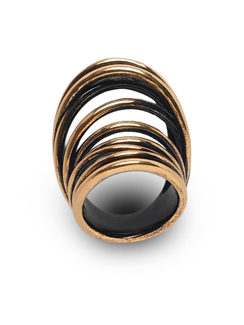 Panconesi Panconesi ORBIT Multi Ring Gold Copper Women - World Class Fashion
