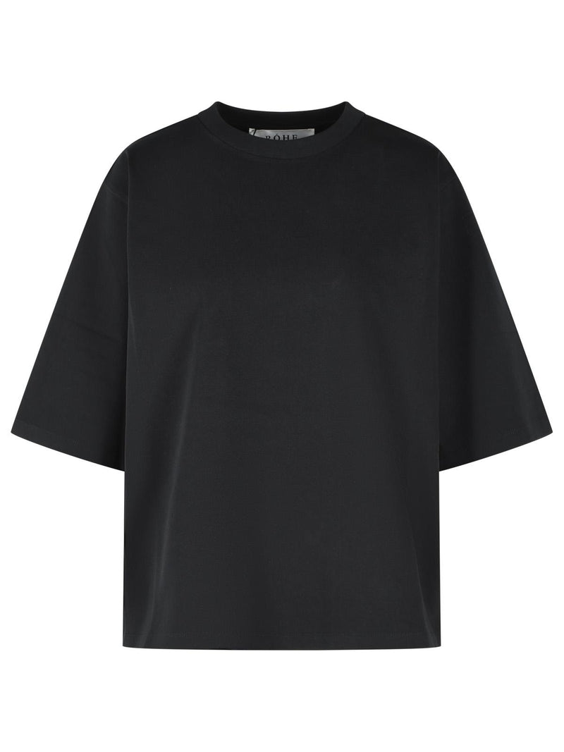 Róhe Róhe Black Cotton Polo Shirt Women - World Class Fashion