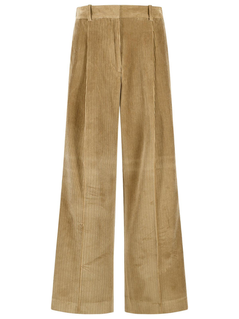 Róhe Róhe TED Beige Cotton Pants Women - World Class Fashion