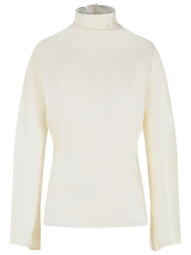 Róhe Róhe Acetate Blend Blouse Cream Women - World Class Fashion
