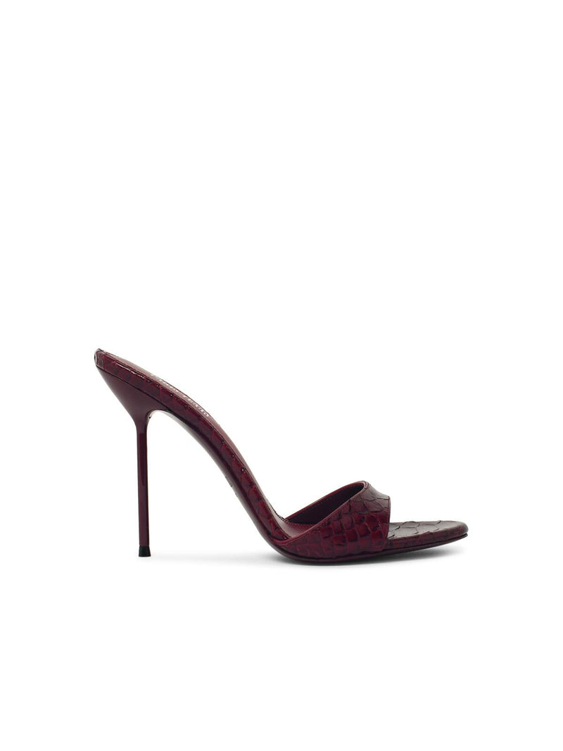 Paris Texas Paris Texas LIDIA 105 Deep Red Leather Mules - World Class Fashion