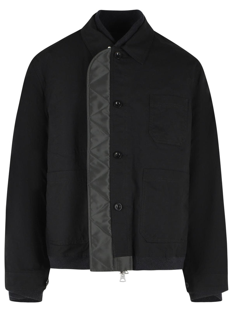 Sacai Sacai Reversible Polyamide Jacket Black/Green Men - World Class Fashion