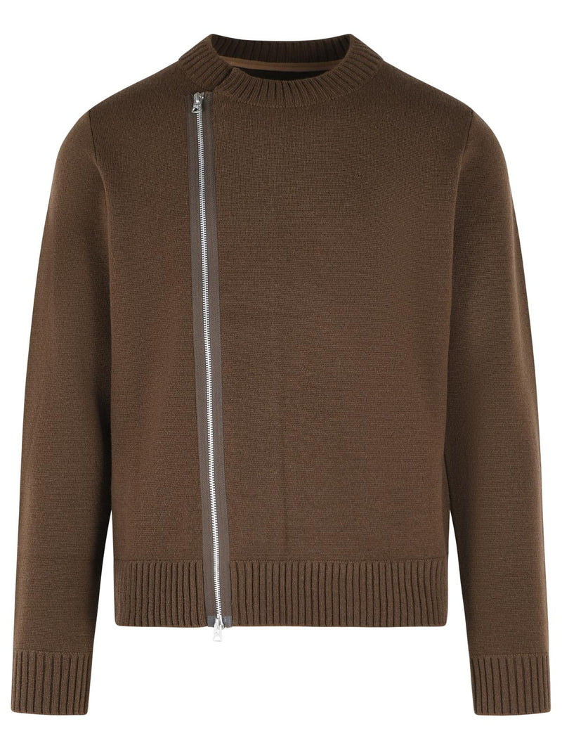 Sacai Sacai Brown Wool Sweater - World Class Fashion
