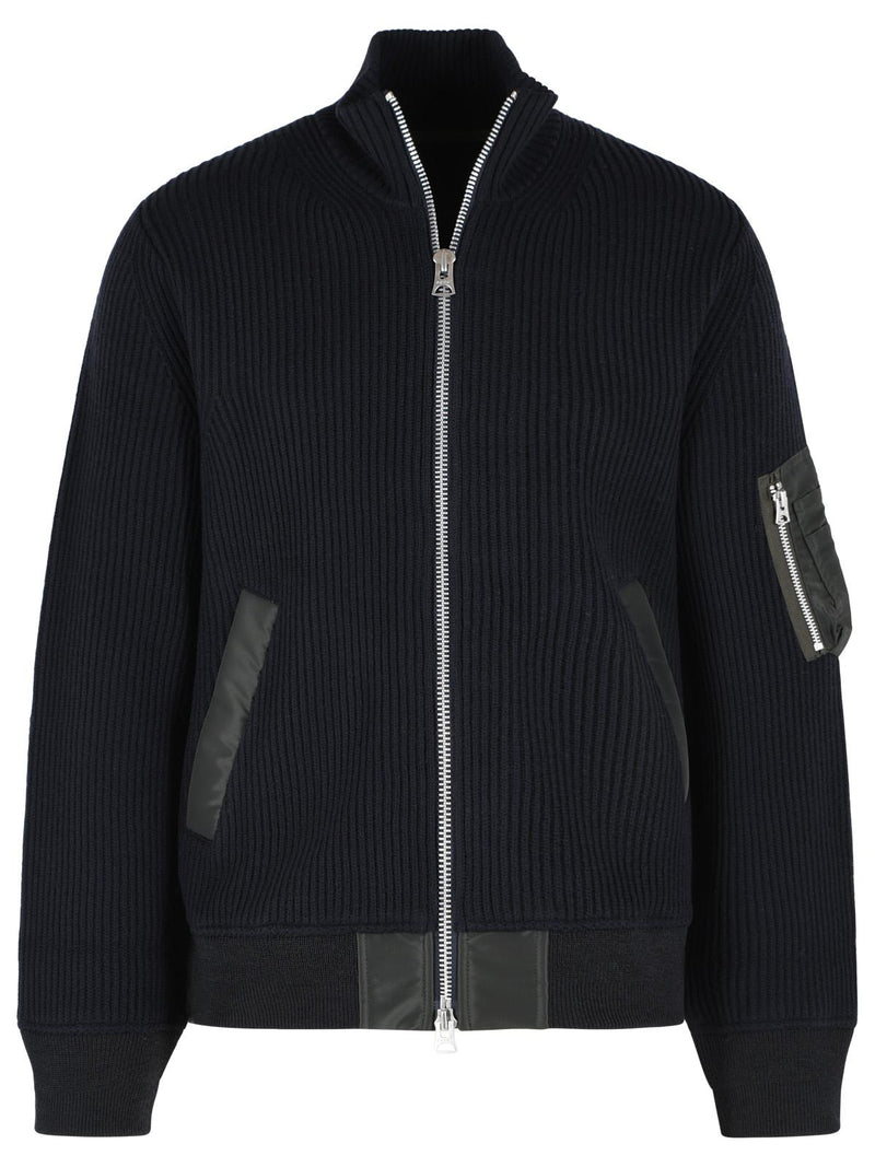 Sacai Sacai Navy Wool Knitwear Men - World Class Fashion