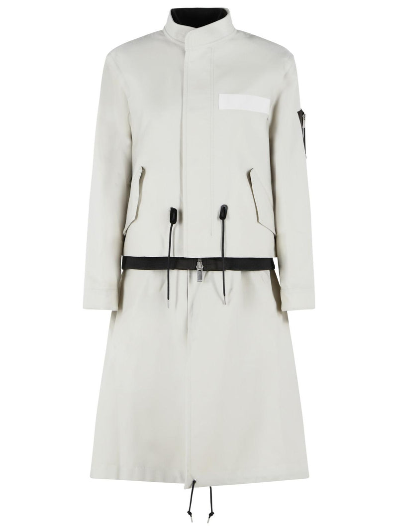 Sacai Sacai Ecru Wool Coat Beige Women - World Class Fashion