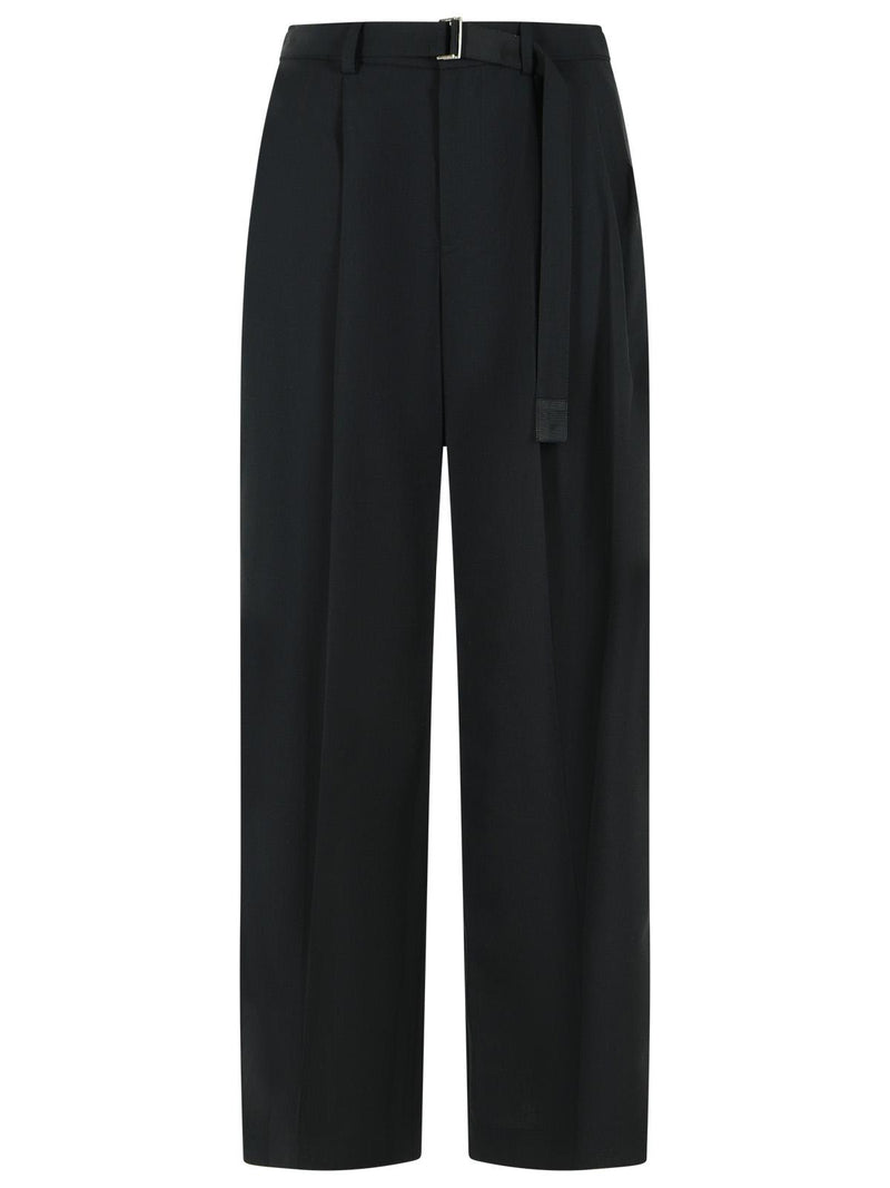 Sacai Sacai Wool Blend Pants Black Women - World Class Fashion