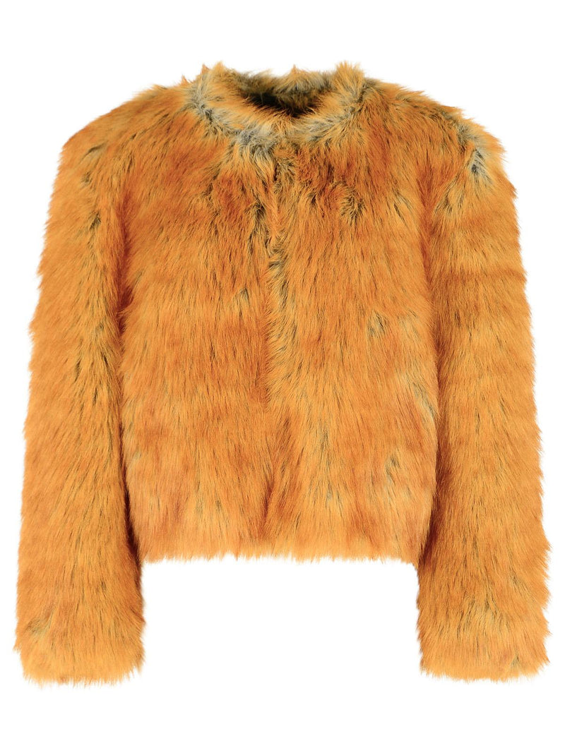 Stand Studio Stand Studio Karly Eco Fur Jacket Orange - World Class Fashion