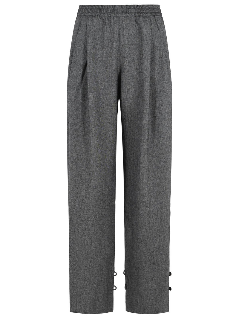 The Andamane The Andamane RENEE Grey Polyester Pants - World Class Fashion