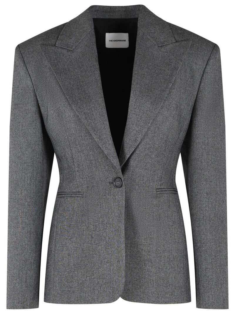 The Andamane The Andamane 'TONI' Blazer Grey/Black Women - World Class Fashion