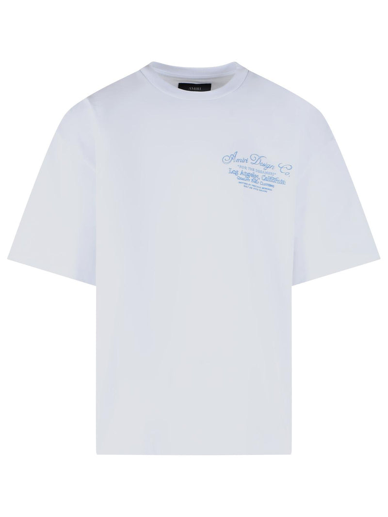 Amiri Amiri 'DREAMERS Chain' White Cotton T-shirt - World Class Fashion