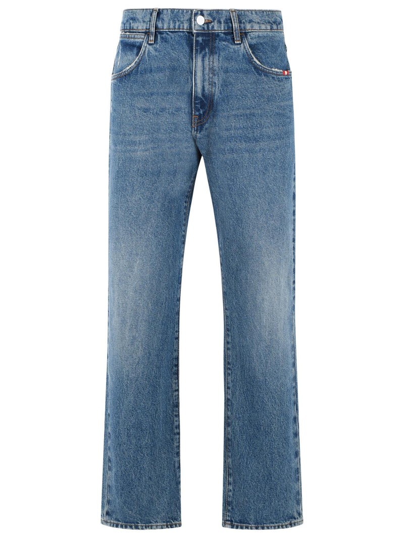 Amish Amish 'JAMES' Blue Cotton Jeans - World Class Fashion