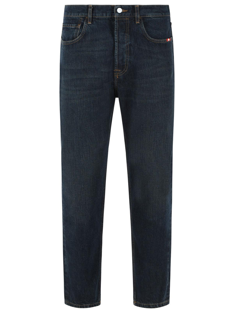 Amish Amish 'JEREMIAH' Dark Blue Cotton Jeans - World Class Fashion