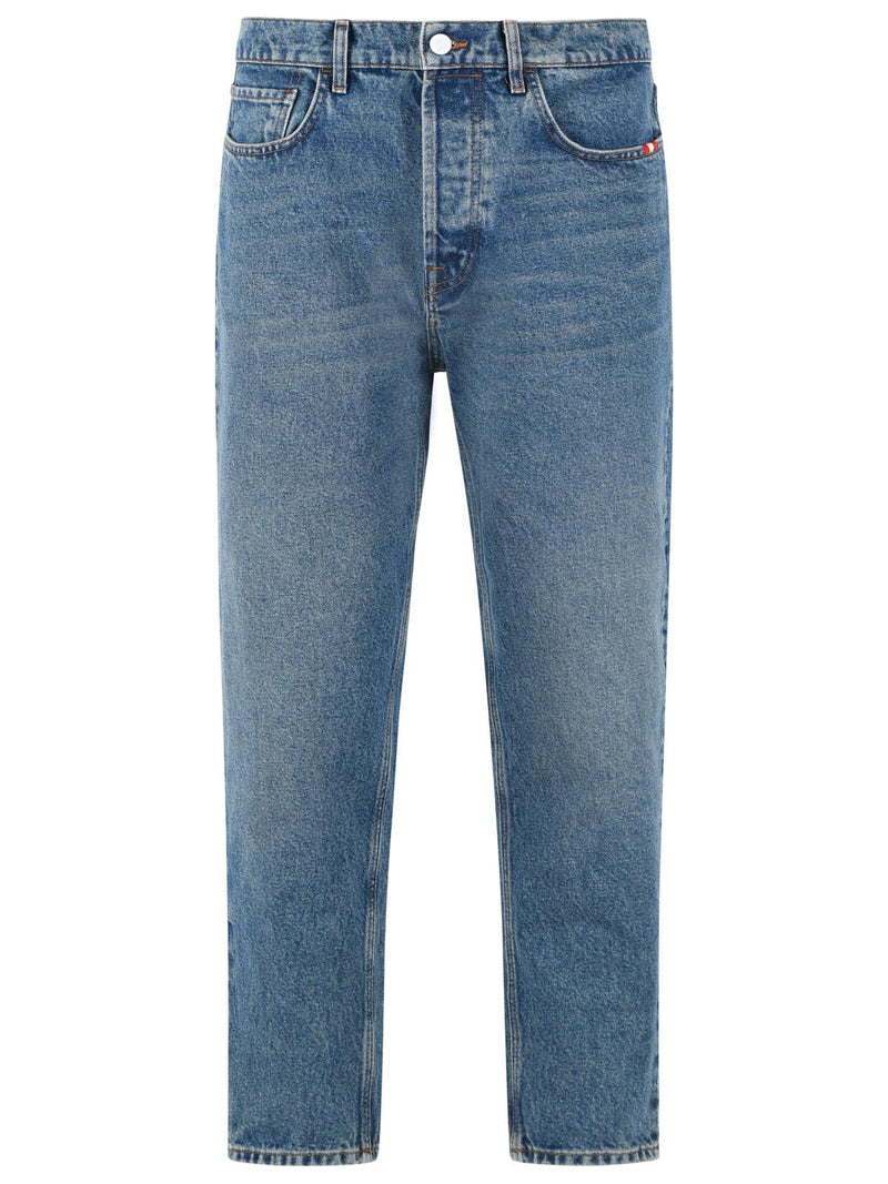 Amish Amish Jeremiah Blue Cotton Jeans Men - World Class Fashion