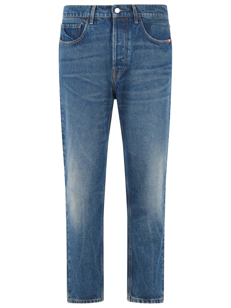 Amish Amish Jeremiah Blue Cotton Jeans Men - World Class Fashion