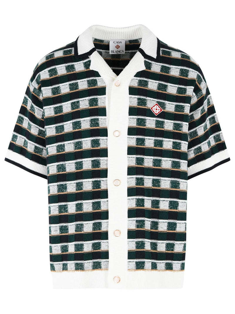 Casablanca Casablanca 'MOSAIC' Multicolor Cotton Shirt - World Class Fashion