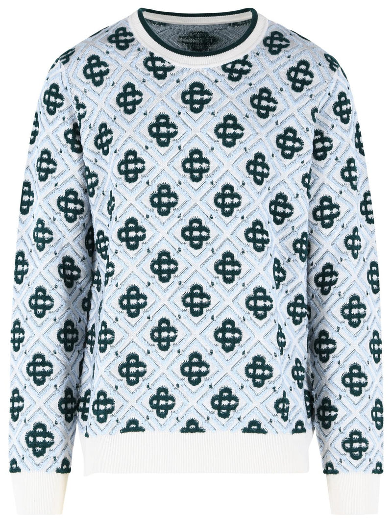 Casablanca Casablanca 'MONOGRAM' Multi Wool Sweater - World Class Fashion