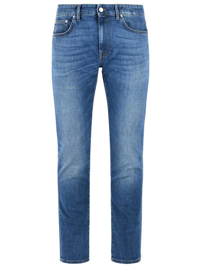 Pt05 Pt05 'SWING' Blue Stretch Denim Jeans - World Class Fashion
