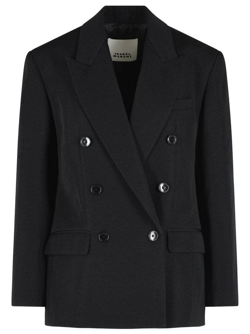 Isabel Marant Isabel Marant Khera Black Wool Blazer Women - World Class Fashion