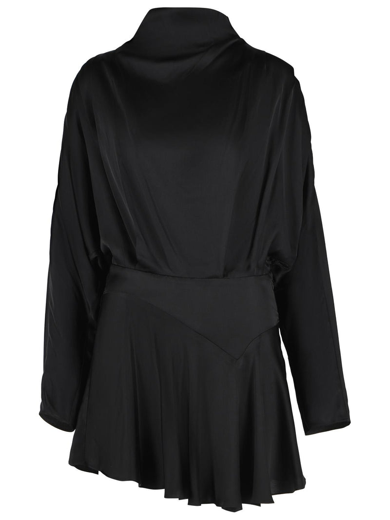 Isabel Marant Isabel Marant NELINE Black Viscose Mini Dress - World Class Fashion