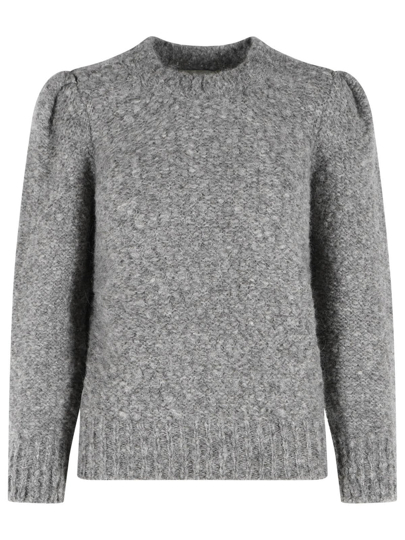 Isabel Marant Isabel Marant 'EMMA' Grey Virgin Wool Blend Sweater - World Class Fashion