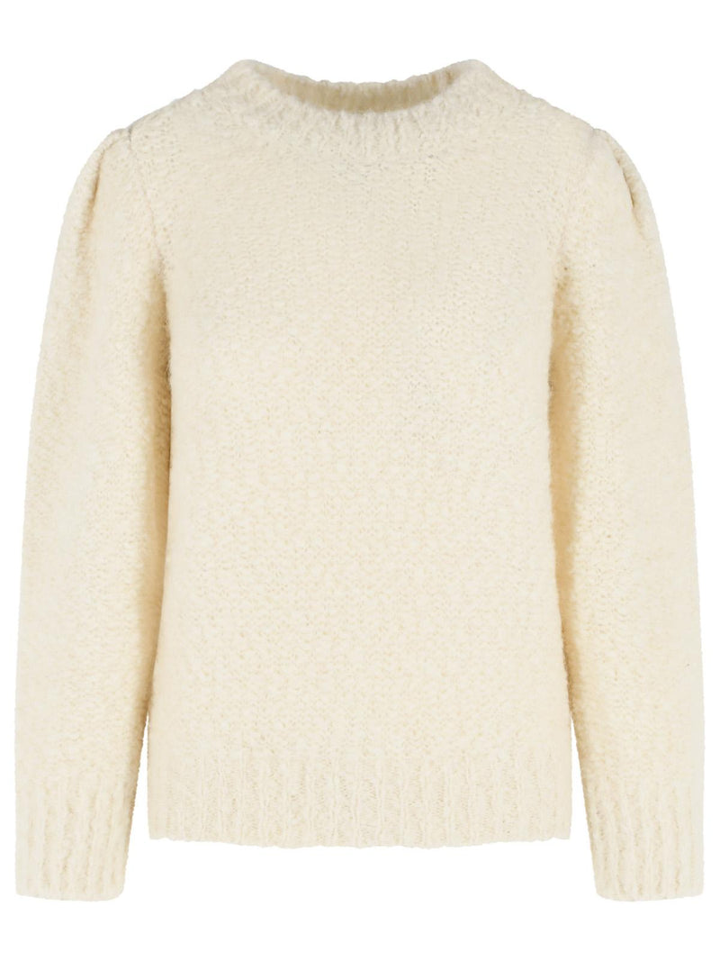 Isabel Marant Isabel Marant 'EMMA' Ivory Virgin Wool Blend Sweater - World Class Fashion