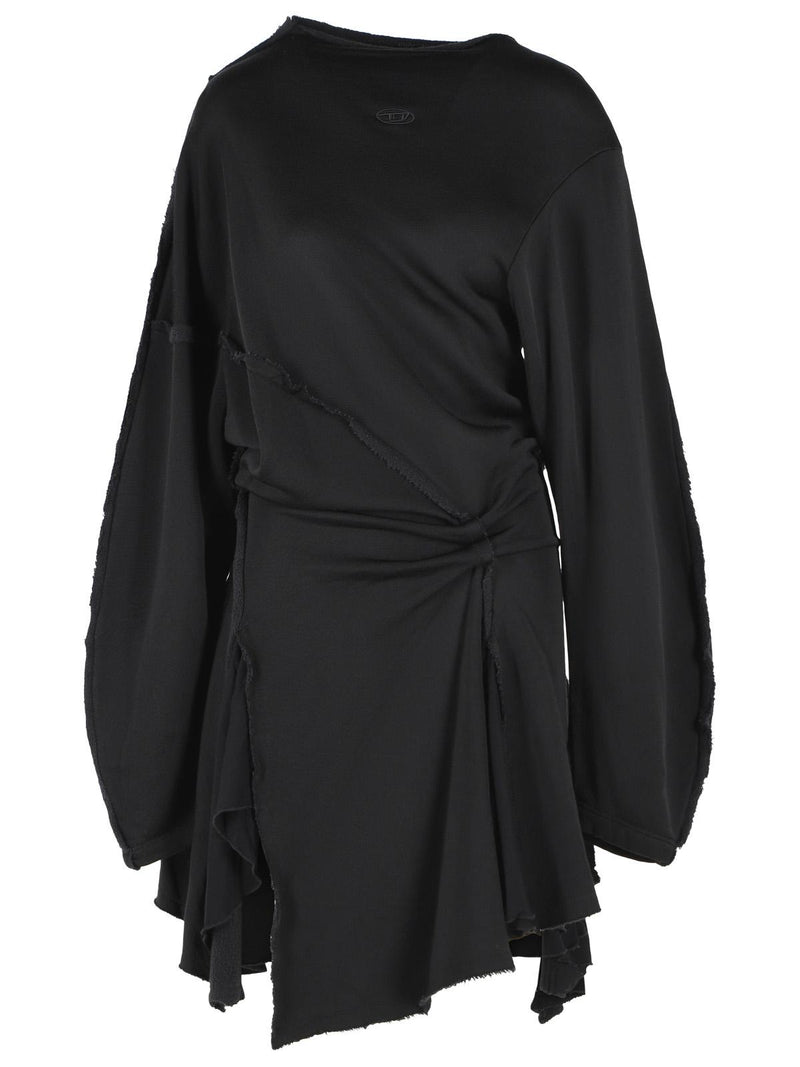 Diesel Diesel 'D-RANYA' Mini Dress In Misot Rayon And Black Cotton - World Class Fashion