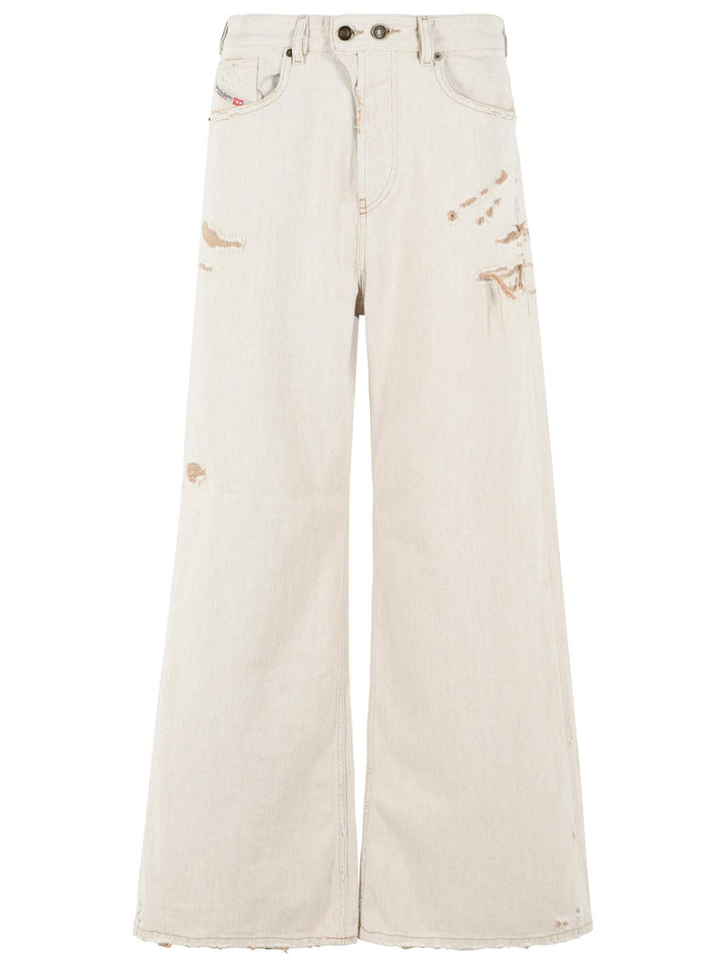 Diesel Diesel '1996 D-sire' Beige Denim Jeans Women - World Class Fashion