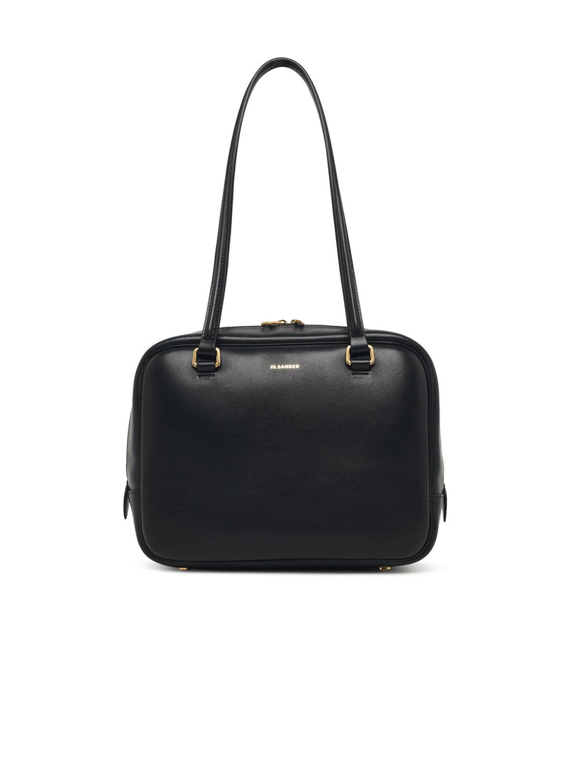 Jil Sander Jil Sander Medium VISION Black Leather Bag - World Class Fashion