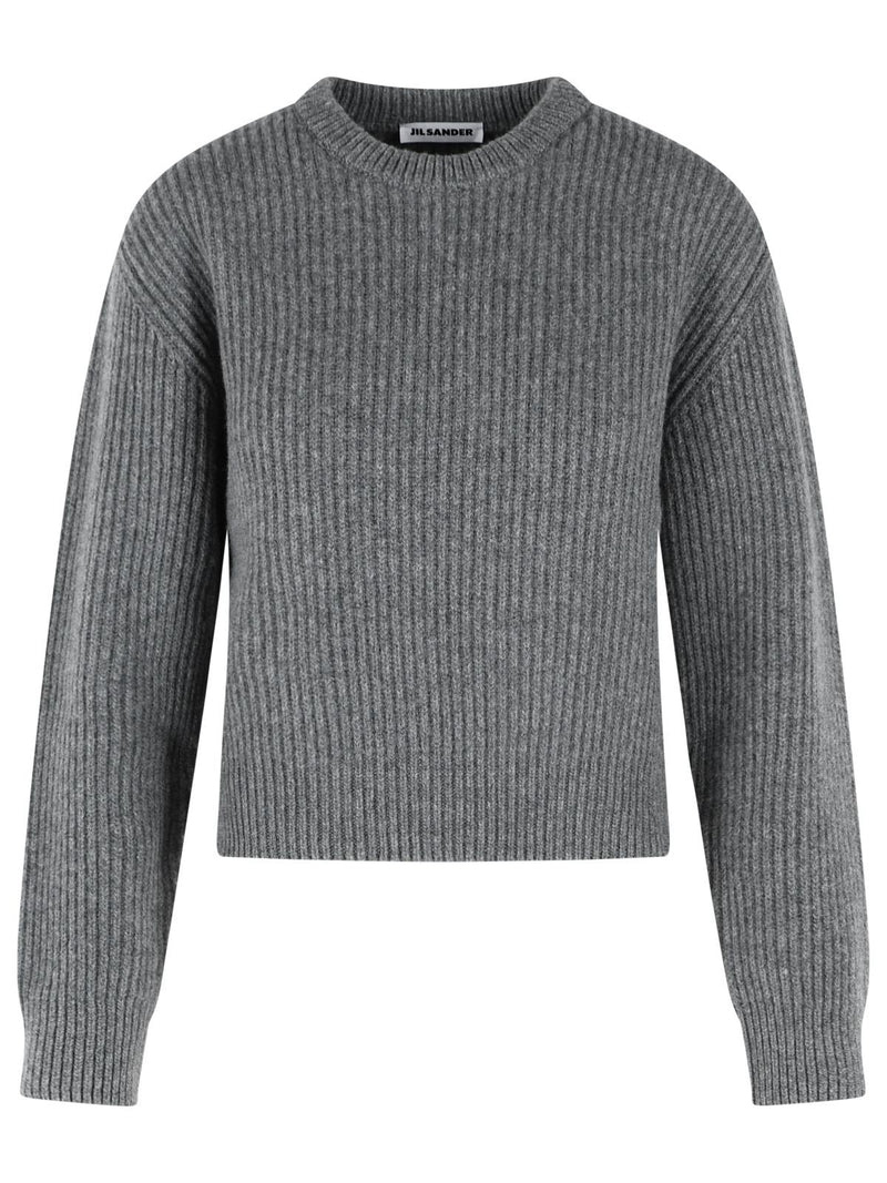 Jil Sander Jil Sander Grey Wool Sweater Women - World Class Fashion
